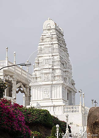 Tower, Birla Mandir, Hyderabad Stock Photo