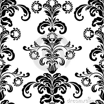 Ornate damask Vector Illustration