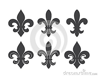 Ornate Fleur De Lis icon Vector Illustration