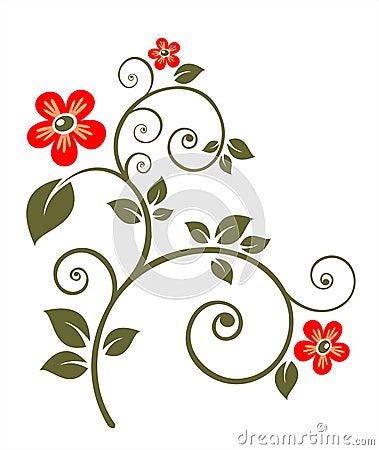 Ornate flower Vector Illustration