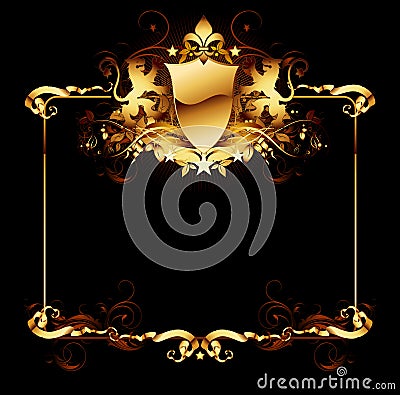 Ornate frame Vector Illustration