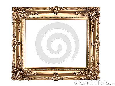 Ornate gold frame Stock Photo