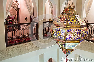 Ornate Lantern (Riad) Stock Photo