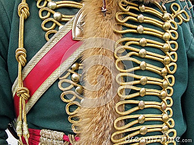 Ornate Military Uniform Stock Photo