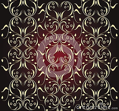 Ornate seamless texture Vector Illustration