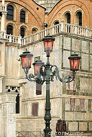 Ornate Street Lights Stock Photo