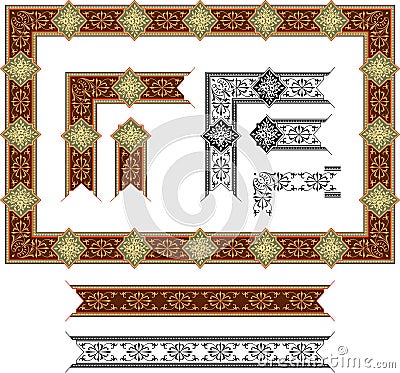 Ornate, vector, Victorian Panel Design Vector Illustration