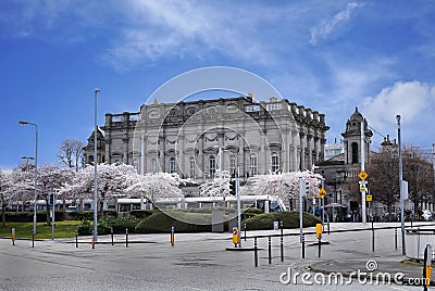 Ornate Victorian railway station in Dublin Editorial Stock Photo