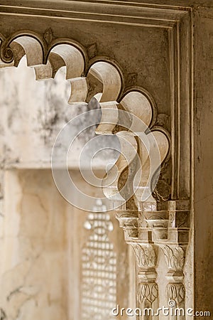 Ornately built and decorated stone details Stock Photo