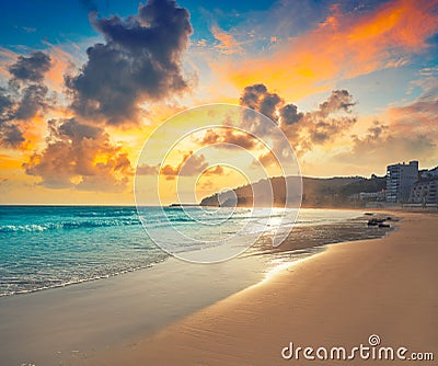 Oropesa de Mar beach La Concha Castellon Stock Photo