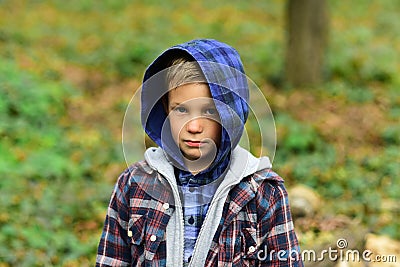 Orphanage child. Little boy from orphanage. Little orphan boy. Orphanage charity and philanthropy. Adopting child from Stock Photo