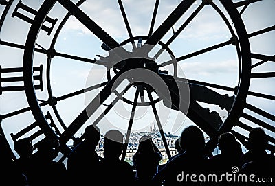 Orsay Museum clock Editorial Stock Photo