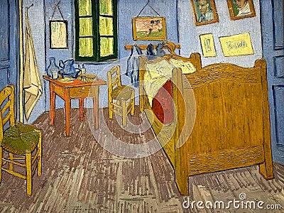 Van Gogh at the Orsay Museum in Paris, France Editorial Stock Photo