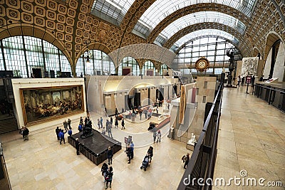 Orsay Museum in Paris Editorial Stock Photo