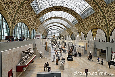 Orsay Museum in Paris Editorial Stock Photo