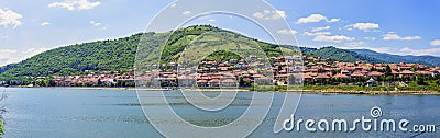 Orsova port city panorama Stock Photo