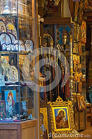 Orthodox Cathedral of Athens, Athens Metropolitan Church ,Athens, Greece Editorial Stock Photo