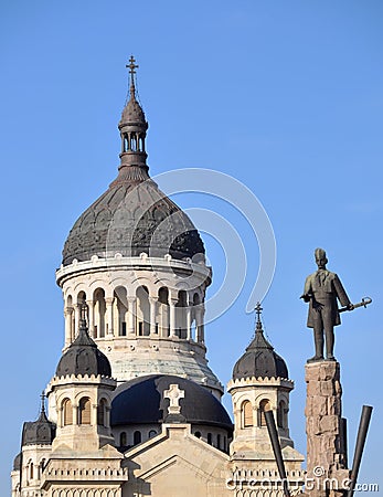 Orthodox Cathedral from Cluj Napoca Stock Photo