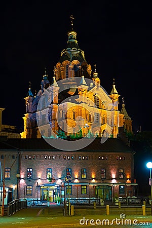 Orthodox cathedral in Helsinki, Finland Stock Photo