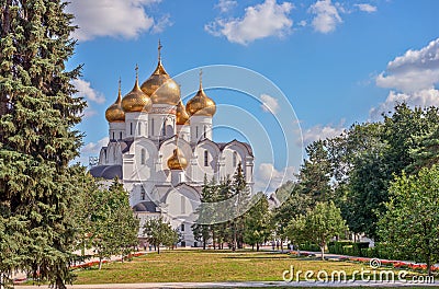 Orthodox cathedral in Russia Stock Photo