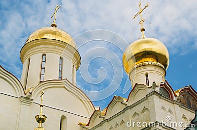 Orthodox church dome detail in Sergiyev posad Stock Photo