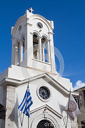 Orthodox church in Rethymno, Crete, Greece Stock Photo