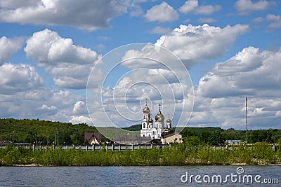 Church in the Russian province. Stock Photo