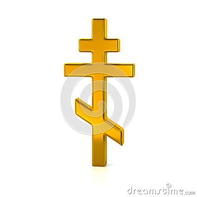 Orthodox cross Cartoon Illustration