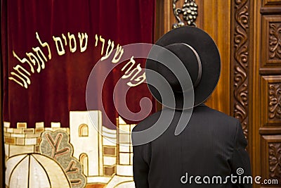 Infront of the Holy Cabinet Editorial Stock Photo