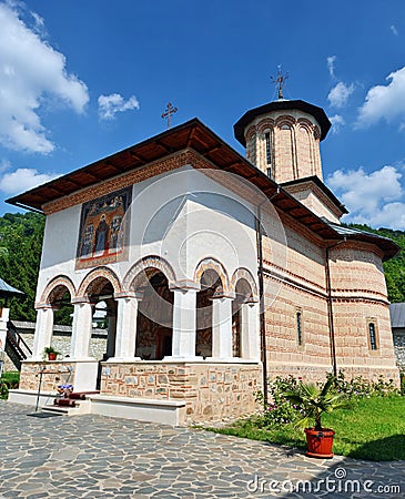 Polovragi Monastery, Romania Stock Photo