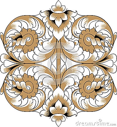 Orthodoxy pattern, Russia Vector Illustration