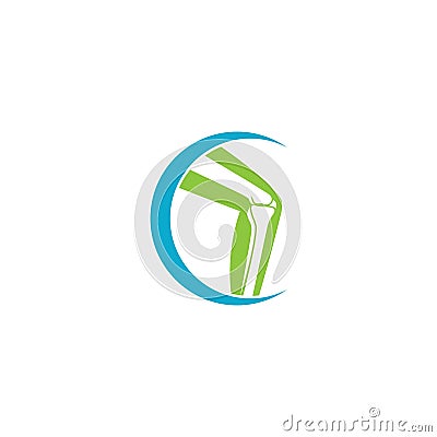 Orthopaedic clinic logo Vector Illustration