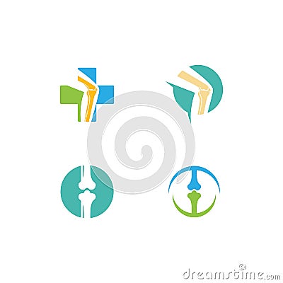 Orthopaedic clinic logo Vector Illustration