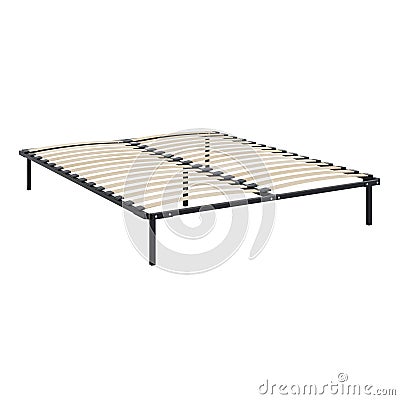 Orthopedic bed base on a white background. Stock Photo