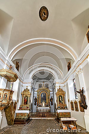Saint Anthony`s Chapel - Ortisei, Italy Editorial Stock Photo