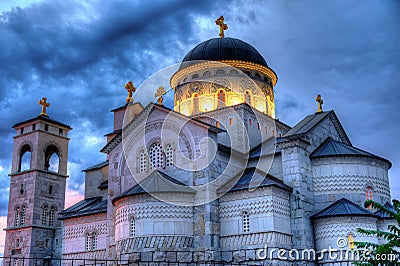 Ortodox church of the Resurrection of Christ in Podgorica Montenegro Stock Photo