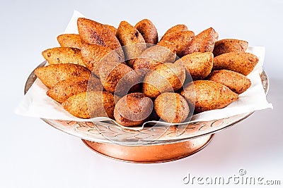 Oruk or Ä°cli Kofte, Stuffed and Baked Meatballs Stock Photo
