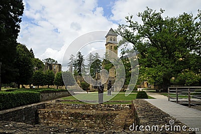 Orval Abbey Church Stock Photo