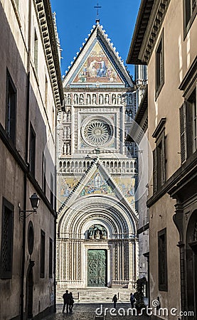 Orvieto Cathedral Editorial Stock Photo