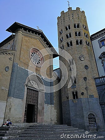 Orvieto - Chiesa di San Andrea Editorial Stock Photo