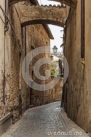 The Old World Architecture of Orvieto, Italy Editorial Stock Photo