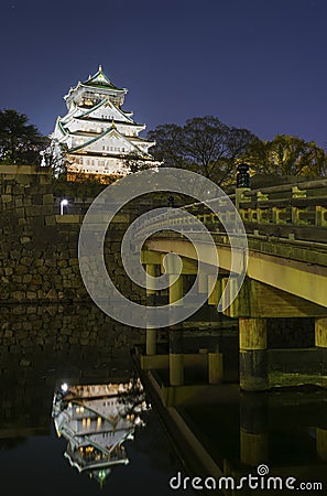 Osaka Castle in Japan Stock Photo