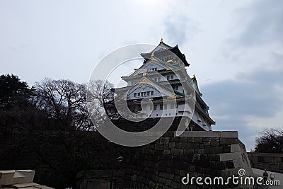 Osaka Castle , Japan, Osaka Editorial Stock Photo