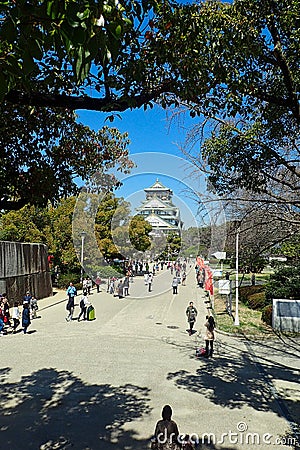 The Osaka Castle in japan tokyo Editorial Stock Photo