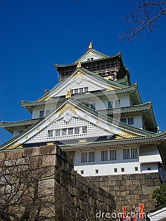 The Osaka Castle in japan tokyo Editorial Stock Photo