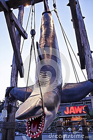 Photo of the hanging JAWS Editorial Stock Photo