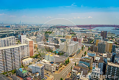 Osaka, Japan cityscape in the Abeno District Stock Photo
