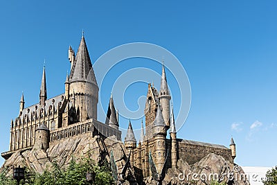 Osaka, Japan - Dec 30 , 2018 : Hogwarts School of Witchcraft and Wizardry of Harry Potter in Universal Studios Osaka Japan , Editorial Stock Photo