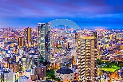 Osaka, Japan Umeda Cityscape Stock Photo