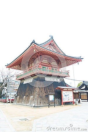 Shitennoji temple oldest in Osaka,Japan Editorial Stock Photo